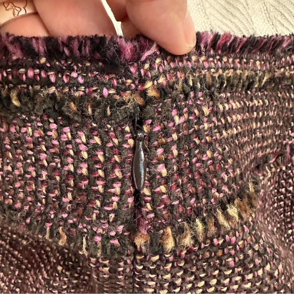 Ann Taylor Petites 6P tweed pencil skirt, textured, wool blend, gorgeous - Picture 11 of 11